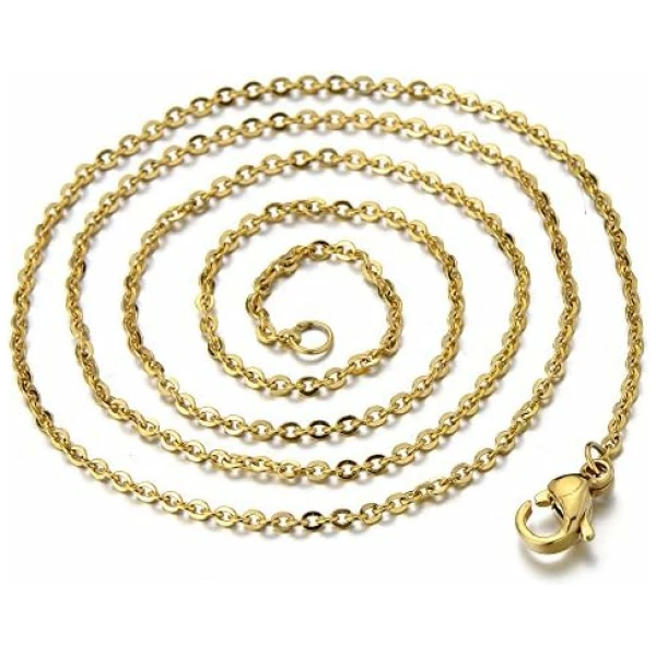 Main de Fatima - Pendentif de Protection Collier Femmes Homme Acier Inoxydable - avec 51CM Chaîne – Image 4