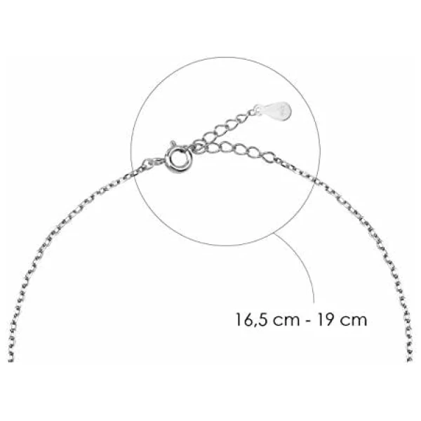 Bracelet pour Femmes en Argent 925 - avec Pendentif en Forme de Plume Infini - 30172 – Image 3