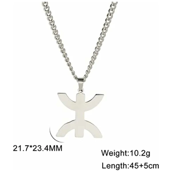 Collier pendentif symbole berbère africain Collier ethnique africain Tribu musulmane Egypte Bijoux religieux Femmes Hommes – Image 6