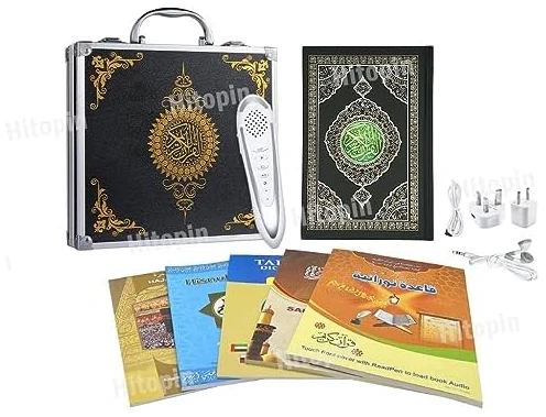 Hitopin Ramadan Coran avec Stylo Lecteur Mot à Mot Tafsir, Sahih Bukhari, Sahih Muslim Stylo Lecteur numérique de Coran Mot pour avec enregistreur Vocal Traduction Dictionnaire Parlant Plus 5 Livres – Image 9