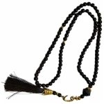 Chapelet de priére Noir Tasbih Sabha Islam Islamique 99 perles Sebha musulman Misbaha Collier de priere musulmane