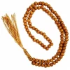 Chapelet de priére Tasbih en bois Sabha Islam Islamique 99 perles Sebha musulman Misbaha Collier de priere musulmane Bleu nuit