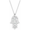 Elli Collier Femme Main de Fatima avec Cristal