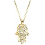 Elli Collier Main de Fatima Cristaux Argent 925