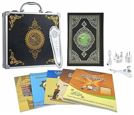 Hitopin Ramadan Coran avec Stylo Lecteur Mot à Mot Tafsir, Sahih Bukhari, Sahih Muslim Stylo Lecteur numérique de Coran Mot pour avec enregistreur Vocal Traduction Dictionnaire Parlant Plus 5 Livres