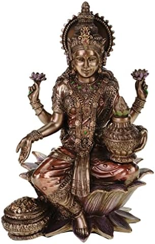 Lakshmi, déesse hindoue de l’abondance, de la sagesse et du bonheur – Figurine Véronese Design