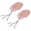99 Perles Perles de Prière Musulmanes Glaçure Colorée Collier Mala Bouddhiste Extensible Bracelet Cadeau de Faveur de Mariage Islamique, Lot de 2(Rose)