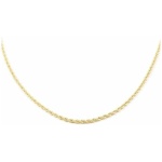 Collier Maille Corde 1.65 mm (50cm) - Or jaune 18 Carats - Coffret cadeau - Certificat de garantie - Mondepetit