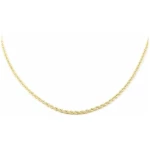 Collier Maille Corde 1.65 mm (50cm) - Or jaune 18 Carats - Coffret cadeau - Certificat de garantie - Mondepetit