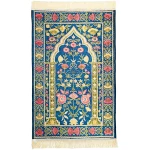 Tapis de priere Musulman pour priere Islamique - Tapis priere Musulman Confortable pour Femme et Homme Musulman - Bleu