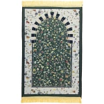 Tapis de priere Musulman pour priere Islamique - Tapis priere Musulman Confortable pour Femme et Homme Musulman - Vert
