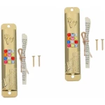 Mezouza Juive Porte De Maison Mezouza Côté Porte Mezouza Mitsva en Métal Mezouza sur Le Cadre De Porte Meilleurs Cadeaux Juifs Mezouza pour Porte De