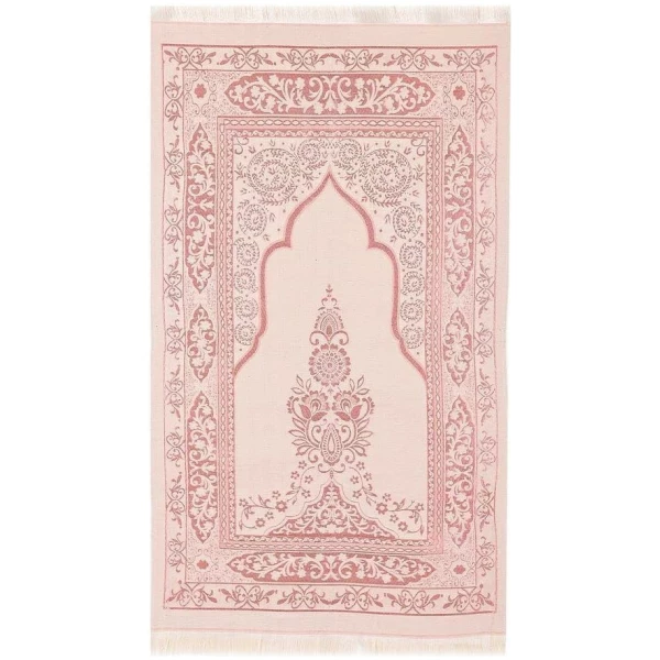Tapis de prière musulmane avec livre de poche et perles de prière – Image 2