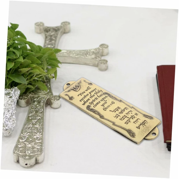 Cadeaux D'Israël Décor À La Maison Judaica Mezouza Mezouza en Métal Décor Porte Mezouza en Métal Mezouza Sainte Artisanat De Mezouza en Métal Symboles De Parure De Mezouza en – Image 8
