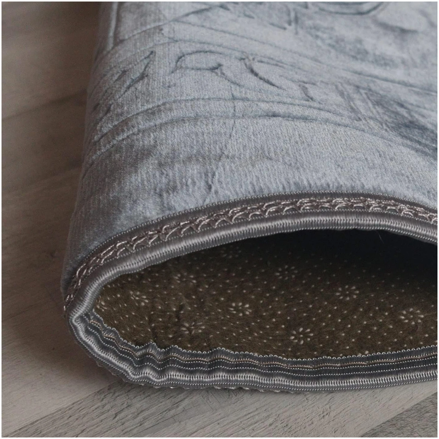 Tapis De Prière Gris pour Musulman - 120x80 cm – Image 4