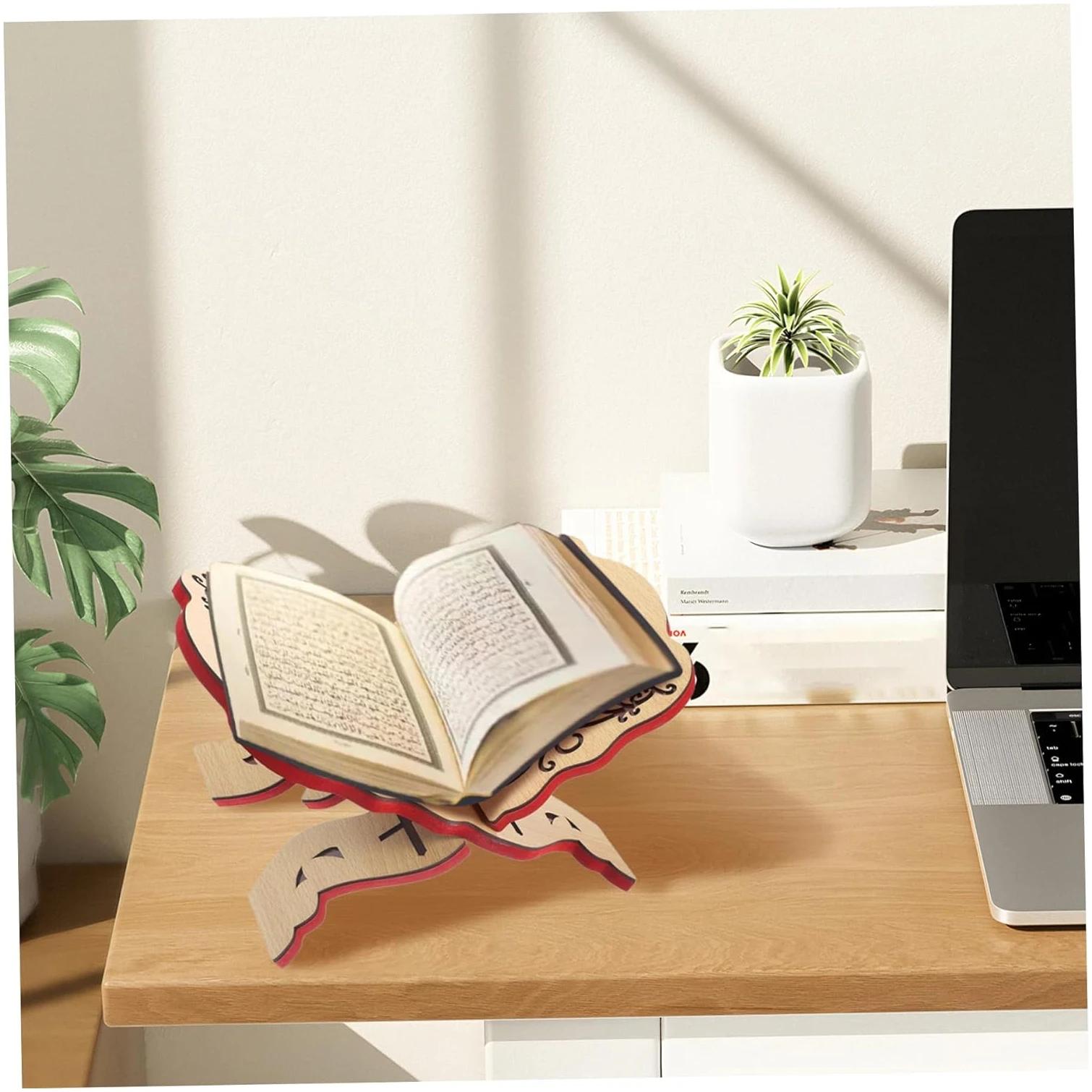 Support De Bible Support De Livre De Prière Support De Livre De Prière 13x9.1 '' Support De Coran Support De Bible Pliable En Bois Support De Livre Sacré Pour Fournitures De Table D'église De Chapelle – Image 5