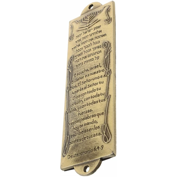 Cadeau Religieux Symboles Juifs Mezouza Mezouza Catholique Décor À La Maison Mezouza Religieuse Artisanat Écriture Hébraïque Mezouza Décorative en Métal – Image 4
