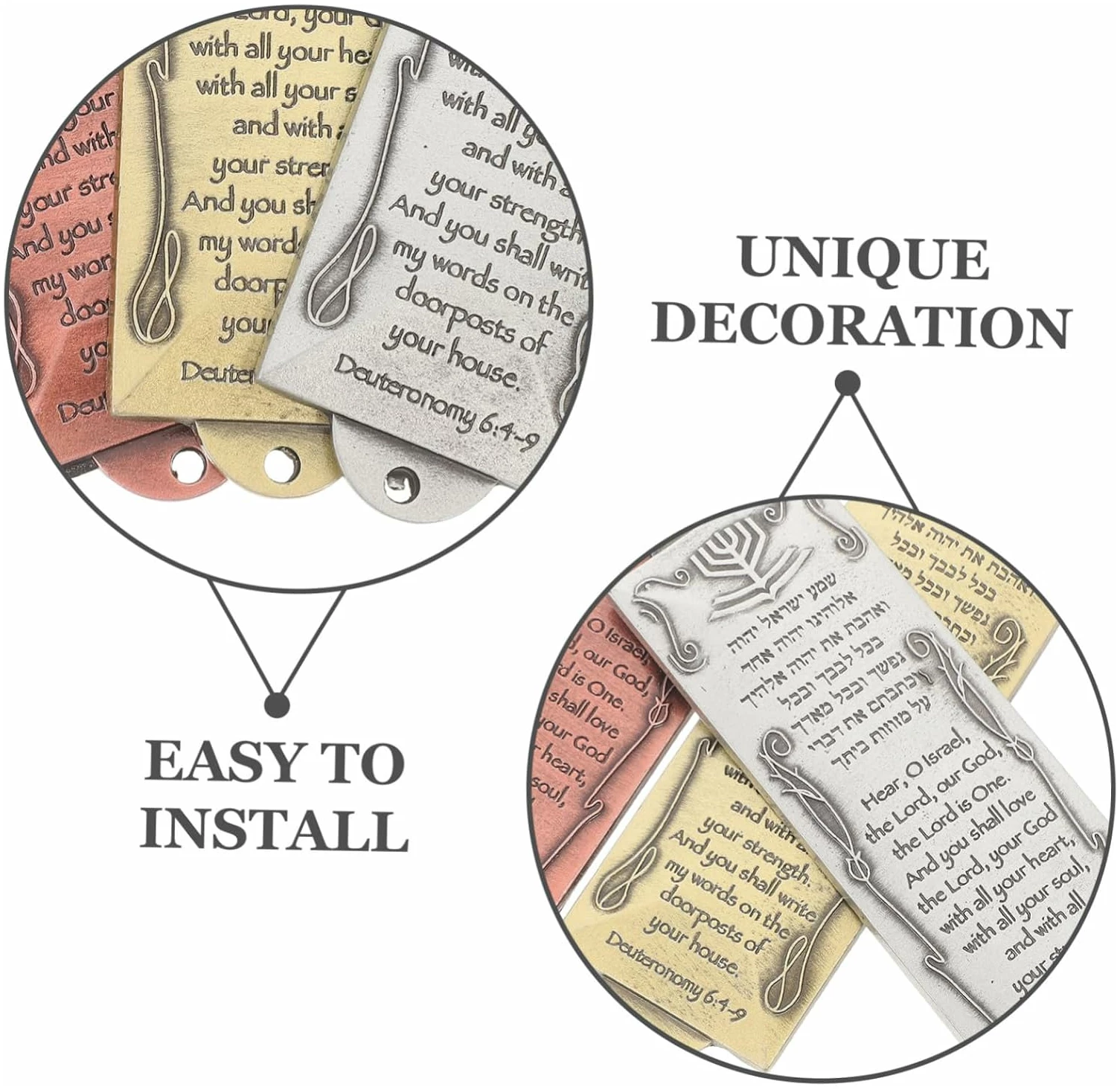 Cadeaux Israéliens Mezouza Cadeau Religieux Décoration De La Maison – Image 8