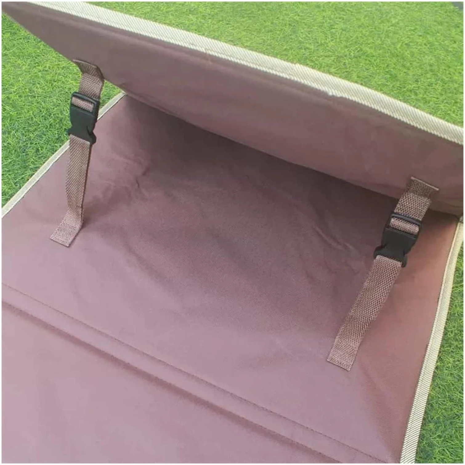 Tapis de prière avec Dossier, Tapis de méditation Pliable avec Dossier, Tapis de prière Musulman-Haute Qualité-Méditation, siège de Sol rembourré, Sac de Transport (Noir) – Image 7