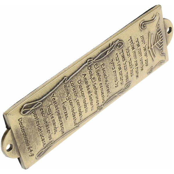 Cadeau Religieux Symboles Juifs Mezouza Mezouza Catholique Décor À La Maison Mezouza Religieuse Artisanat Écriture Hébraïque Mezouza Décorative en Métal – Image 3