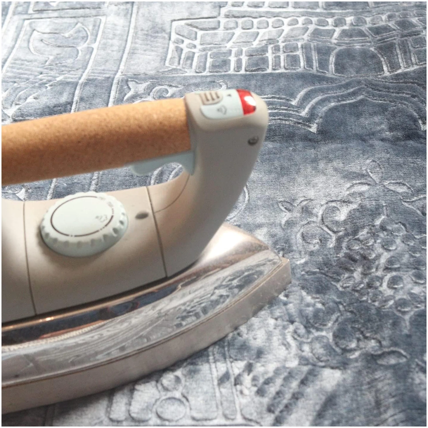 Tapis De Prière Gris pour Musulman - 120x80 cm – Image 5