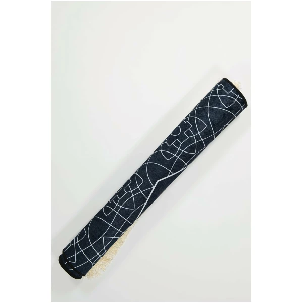 Tapis de priere Musulman pour priere Islamique - Tapis priere Musulman Confortable pour Femme et Homme Musulman - Noir – Image 6