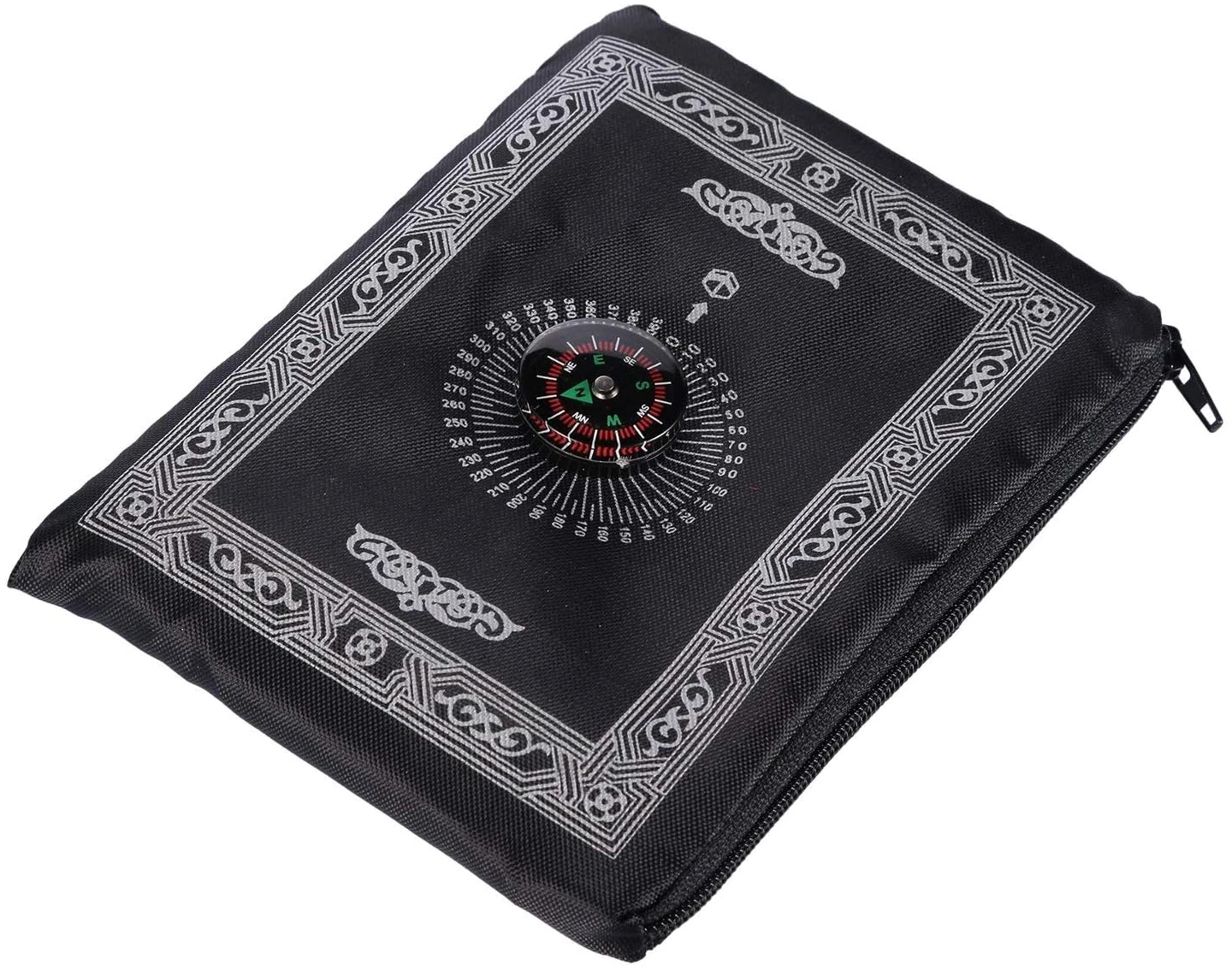 Anlising Portable Couleur Tapis, de prière Musulmane avec Compass Format de Poche Tapis de prière Ompass Qibla Finder avec livret Matière étanche(2 Paquets) – Image 6