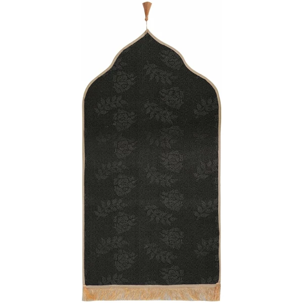 Tapis de Prière Musulman Tapis de Prière Islamique en Flanelle Doux et Epais Tapis de Prière Portable Cadeaux de Ramadan L'Aïd – Image 4