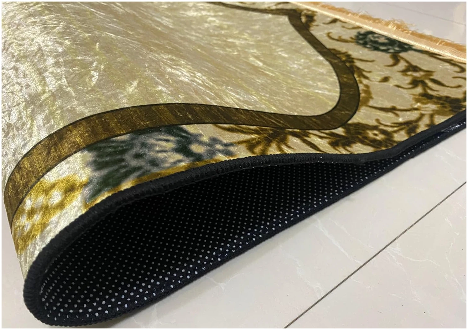 Tapis De Prière Beige pour Musulman – Image 3