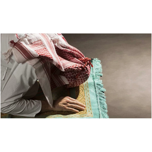 Tapis de prière islamique vert pour les déplacements Motif Namaz Seccade musulmans – Image 8