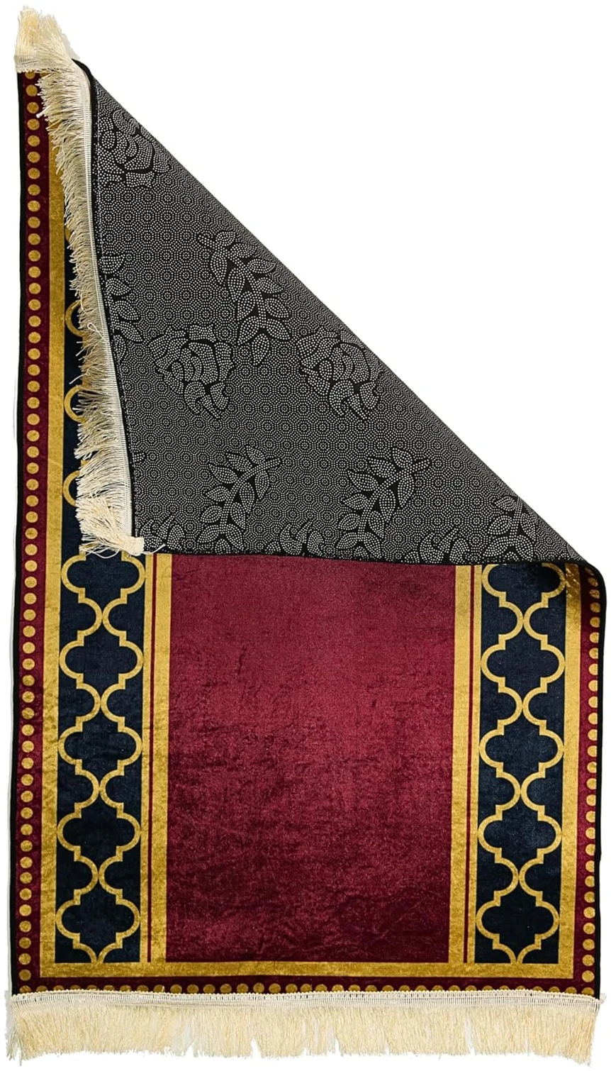 Greatfool Tapis de priere Musulman pour priere Islamique - Tapis priere Musulman Confortable pour Femme et Homme Musulman – Image 5