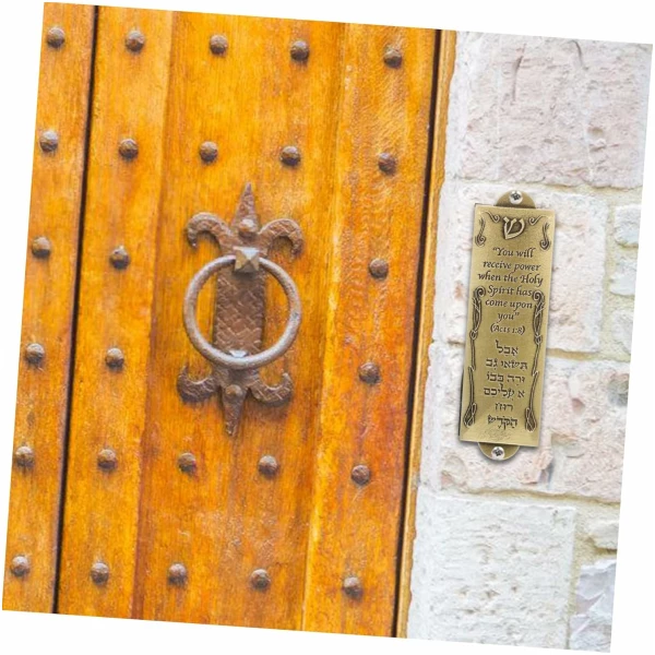 Cadeaux D'Israël Métal Rétro Mezouza Catholique Mezouza Décor Mezouza Orner Cadeau Religieux Décoratif en Métal Mezouza Symboles Juifs Mezouza Décor À La Maison Prière – Image 7
