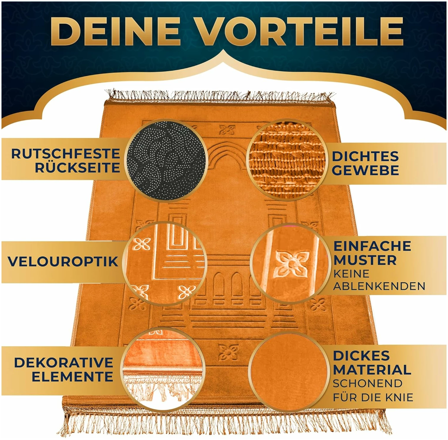 Tapis de prière de qualité supérieure dans un emballage cadeau exclusif – Image 3