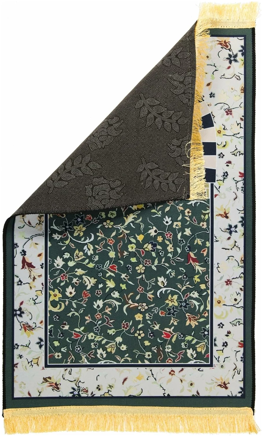 Tapis de priere Musulman pour priere Islamique - Tapis priere Musulman Confortable pour Femme et Homme Musulman - Vert – Image 5