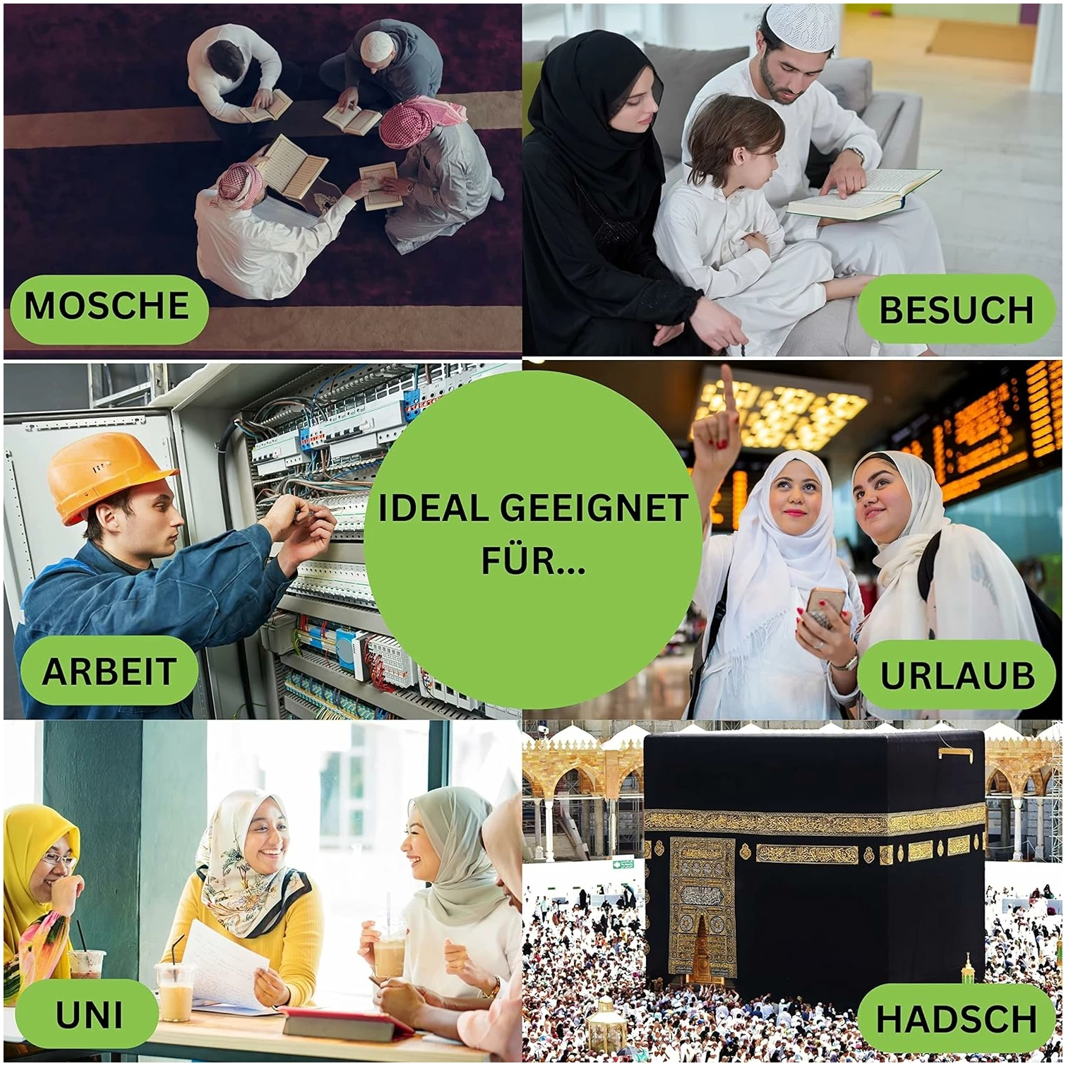 Tapis de prière – Avec Tesbih dans emballage cadeau – Tapis de prière Islam – Image 5