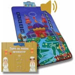 Tapis de Prière Musulman Électronique - Tapis priere Musulman interactif- Tapis de priere Musulman Enfant (Bleu)