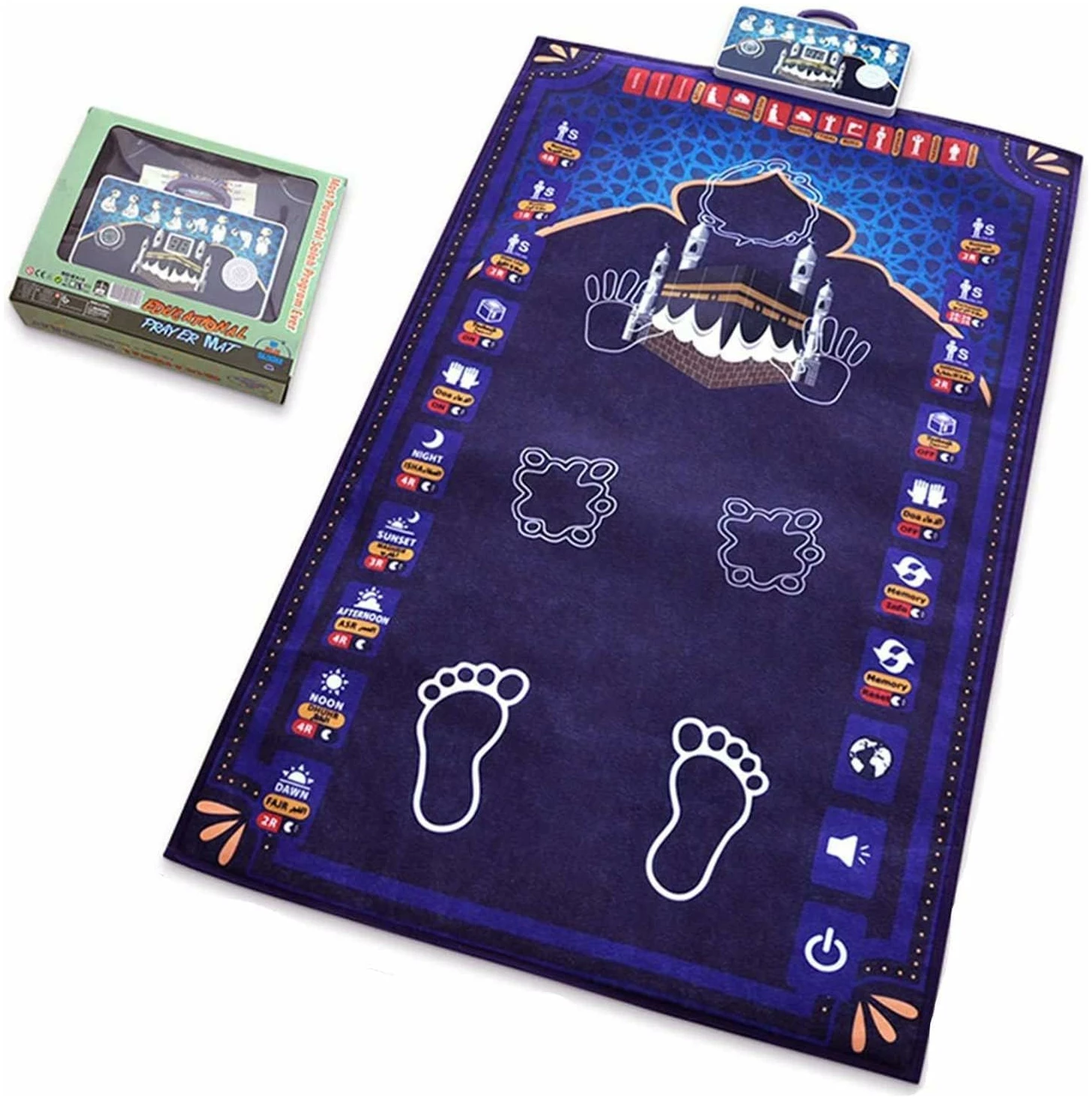 Tapis de prière musulman électronique intelligent avec guide, débutant