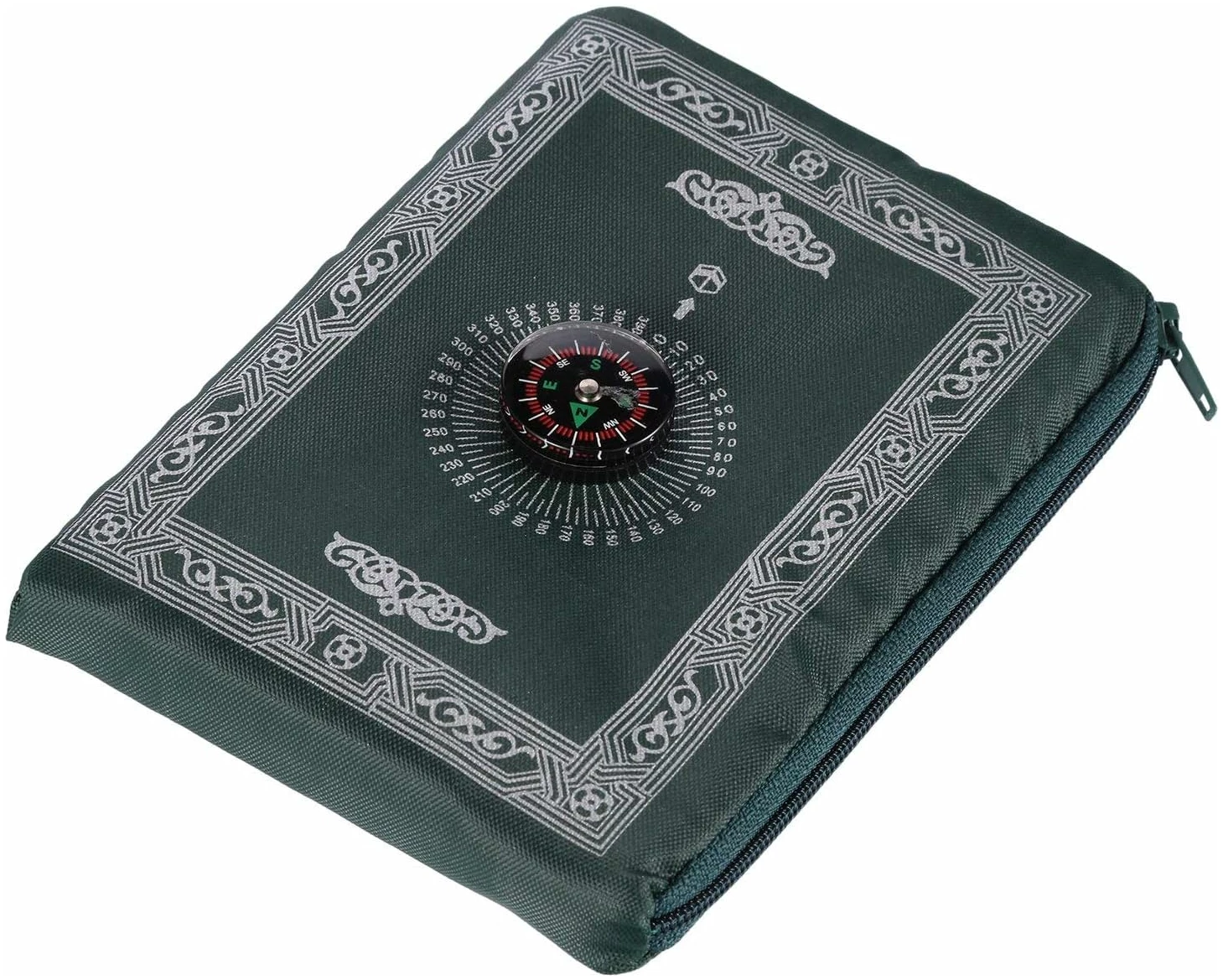 Tapis de Priere de Poche,Tapis de Priere Islamique, de Voyage avec Boussole et Sac de Transport, en Polyester Etanche 60 x 100cm