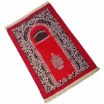 Tapis de prière musulmane avec pompons, doux, 80 x 120 cm