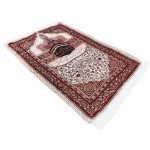 Tapis de prière Musulman, Tapis de prière Portable pour Prier Hommes, Femmes et Enfants, Ensemble de prière, Tapis de prière Islam, Cadeau de l'Aïd Ramadan, Doux et Luxueux (S357)