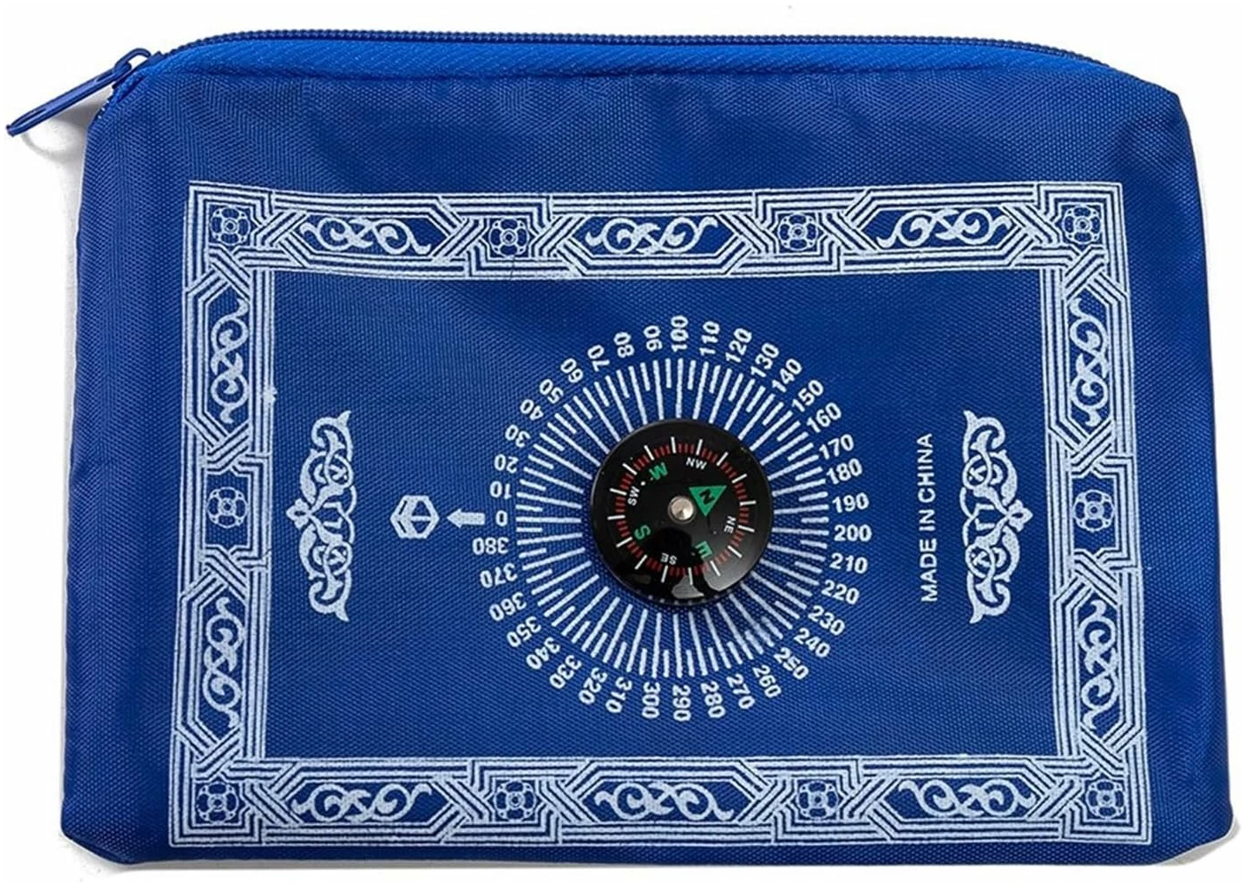 Tapis de prière musulman doux avec boussole, couverture de pèlerinage, tapis de prière antidérapant en relief pour voyage, tapis de prière islamique