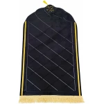 Tapis de prière musulman doux, portable, pliable - Tapis en velours épais pour prières musulmanes, pèlerinage, cadeau Ramadan