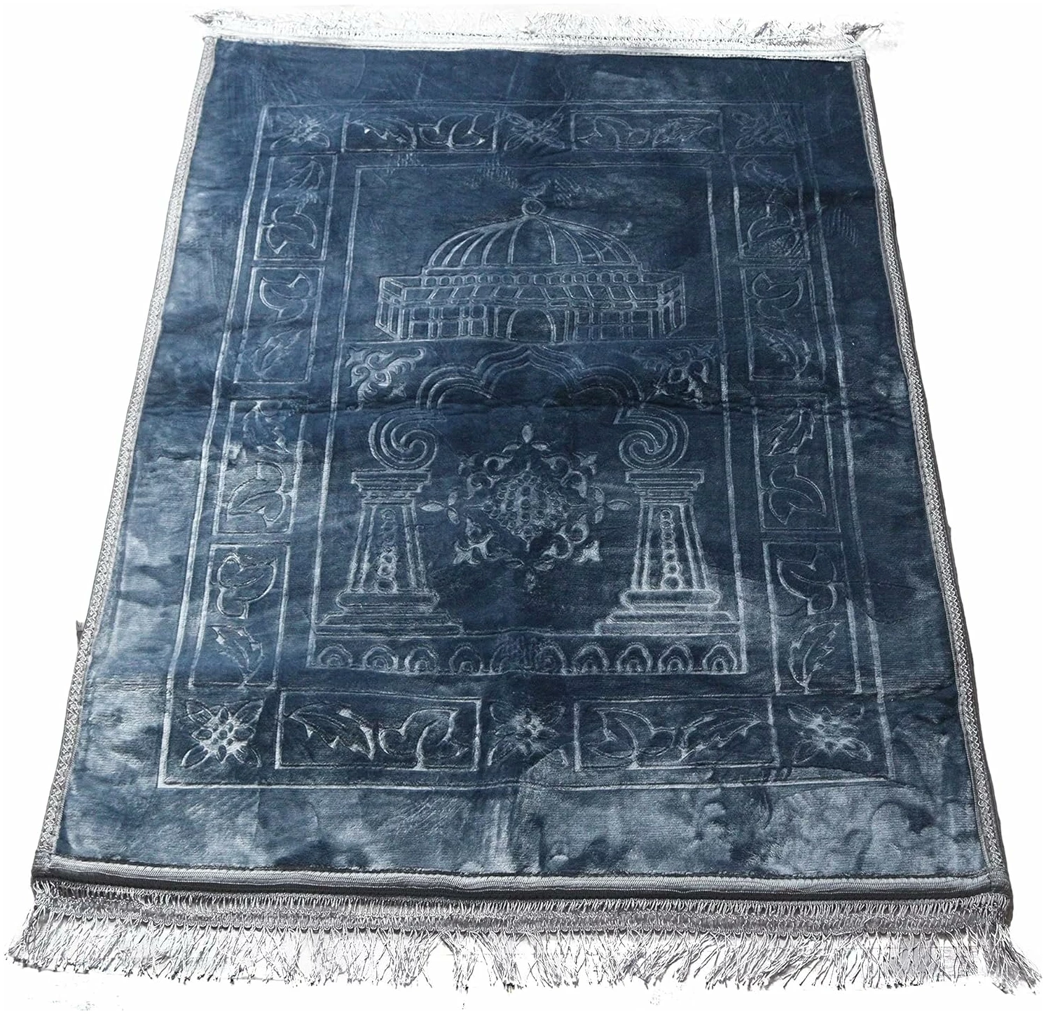 Tapis De Prière Gris pour Musulman - 120x80 cm