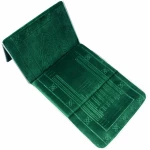 Tapis De Priere Musulman Rembourré 55 X 110 cm Tapis De PrièRe Pliable De avec Dossier Et PoignéE De Transport Tapis De PrièRe Portable Islamique Rembourré pour Décoration Ramadan Vert Foncé