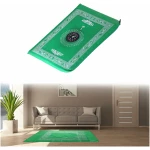 Tapis de Priere de Poche,Portable Couleur Tapis,Tapis de prière de Voyage,Tapis de Prière,Tapis de Prière Etanche avec Boussole,60 x 100cm (Vert)
