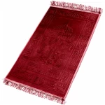 Tapis de prière Islam, 80 x 120 cm, Islamic Prayer mat, rouge