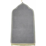 Tapis de prière Musulman - Tapis de prière Islamique - Haute qualité et Ultra épais - Confort (Gris)