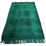 Yaqeen Ltd Tapis de prière musulmane, tissu doux, uni sans motif 120 x 70 cm